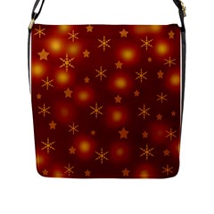 Xmas Design Flap Messenger Bag (l)  by Valentinaart