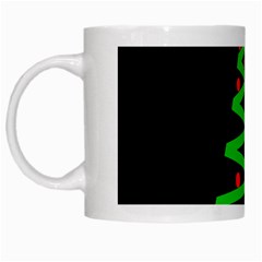 Simple Xmas Tree White Mugs