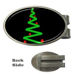 Simple Xmas tree Money Clips (Oval)  Front