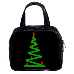 Simple Xmas Tree Classic Handbags (2 Sides) by Valentinaart