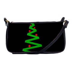 Simple Xmas Tree Shoulder Clutch Bags by Valentinaart