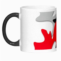 Gray, Red And Black Shape Morph Mugs by Valentinaart