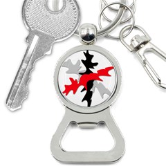 Gray, Red And Black Shape Bottle Opener Key Chains by Valentinaart