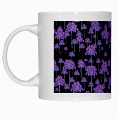 Palm Trees Motif Pattern White Mugs by dflcprints