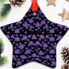 Palm Trees Motif Pattern Star Ornament (two Sides)  by dflcprints