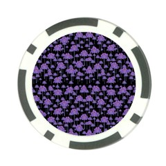 Palm Trees Motif Pattern Poker Chip Card Guards by dflcprints