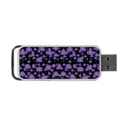 Palm Trees Motif Pattern Portable Usb Flash (one Side) by dflcprints