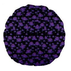 Palm Trees Motif Pattern Large 18  Premium Flano Round Cushions by dflcprints