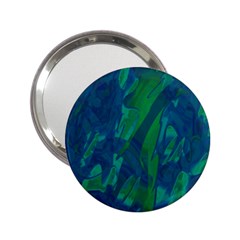 Green And Blue Design 2 25  Handbag Mirrors by Valentinaart