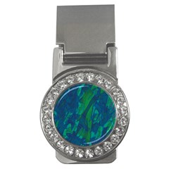 Green And Blue Design Money Clips (cz) 