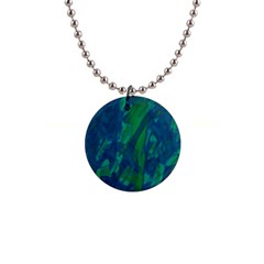 Green And Blue Design Button Necklaces by Valentinaart