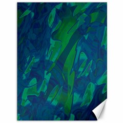 Green And Blue Design Canvas 36  X 48   by Valentinaart