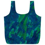 Green and blue design Full Print Recycle Bags (L)  Front