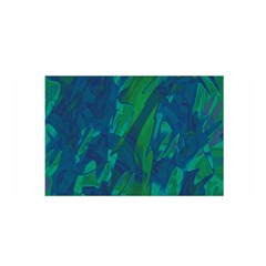 Green And Blue Design Satin Wrap by Valentinaart