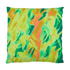 Green And Orange Abstraction Standard Cushion Case (two Sides) by Valentinaart