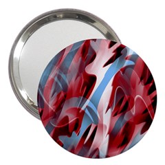 Blue And Red Smoke 3  Handbag Mirrors