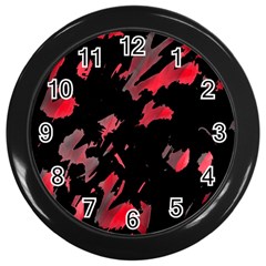 Painter Was Here  Wall Clocks (black) by Valentinaart