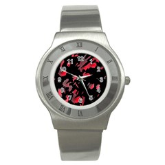 Painter Was Here  Stainless Steel Watch by Valentinaart