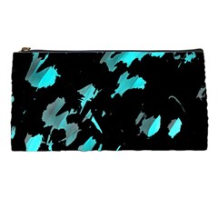 Painter Was Here - Cyan Pencil Cases by Valentinaart