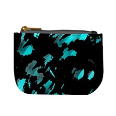 Painter Was Here - Cyan Mini Coin Purses by Valentinaart