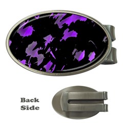 Painter Was Here - Purple Money Clips (oval)  by Valentinaart