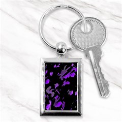 Painter Was Here - Purple Key Chains (rectangle)  by Valentinaart