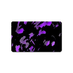 Painter Was Here - Purple Magnet (name Card) by Valentinaart