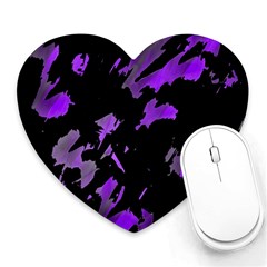 Painter Was Here - Purple Heart Mousepads by Valentinaart