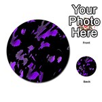 Painter was here - purple Multi-purpose Cards (Round)  Front 1