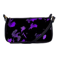 Painter Was Here - Purple Shoulder Clutch Bags by Valentinaart