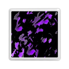 Painter Was Here - Purple Memory Card Reader (square)  by Valentinaart