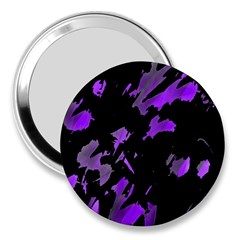 Painter Was Here - Purple 3  Handbag Mirrors by Valentinaart