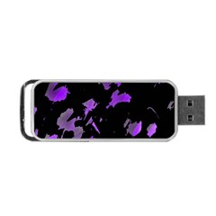 Painter Was Here - Purple Portable Usb Flash (one Side) by Valentinaart