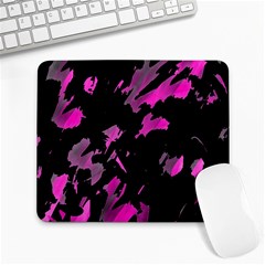 Painter Was Here - Magenta Large Mousepads by Valentinaart