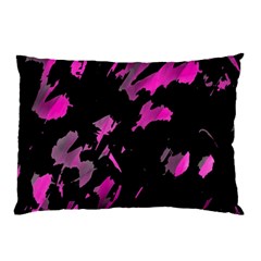 Painter Was Here - Magenta Pillow Case by Valentinaart