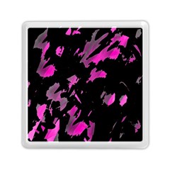 Painter Was Here - Magenta Memory Card Reader (square)  by Valentinaart