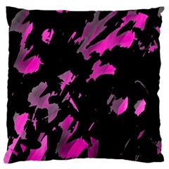 Painter Was Here - Magenta Large Cushion Case (two Sides) by Valentinaart