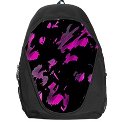 Painter Was Here - Magenta Backpack Bag by Valentinaart