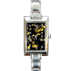 Painter Was Here - Yellow Rectangle Italian Charm Watch by Valentinaart