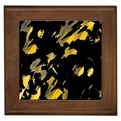 Painter Was Here - Yellow Framed Tiles by Valentinaart