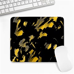 Painter Was Here - Yellow Large Mousepads by Valentinaart