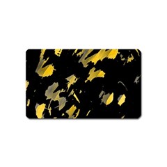 Painter Was Here - Yellow Magnet (name Card) by Valentinaart