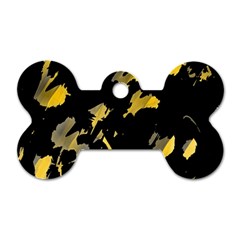 Painter Was Here - Yellow Dog Tag Bone (one Side) by Valentinaart