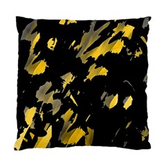 Painter Was Here - Yellow Standard Cushion Case (two Sides) by Valentinaart