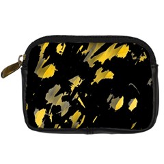 Painter Was Here - Yellow Digital Camera Cases by Valentinaart