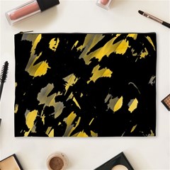 Painter Was Here - Yellow Cosmetic Bag (xl) by Valentinaart