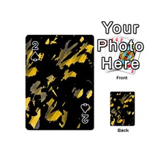 Painter Was Here - Yellow Playing Cards 54 (mini)  by Valentinaart