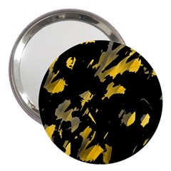 Painter Was Here - Yellow 3  Handbag Mirrors by Valentinaart