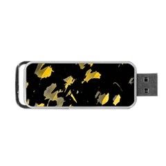 Painter Was Here - Yellow Portable Usb Flash (one Side) by Valentinaart