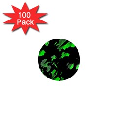 Painter Was Here - Green 1  Mini Buttons (100 Pack)  by Valentinaart